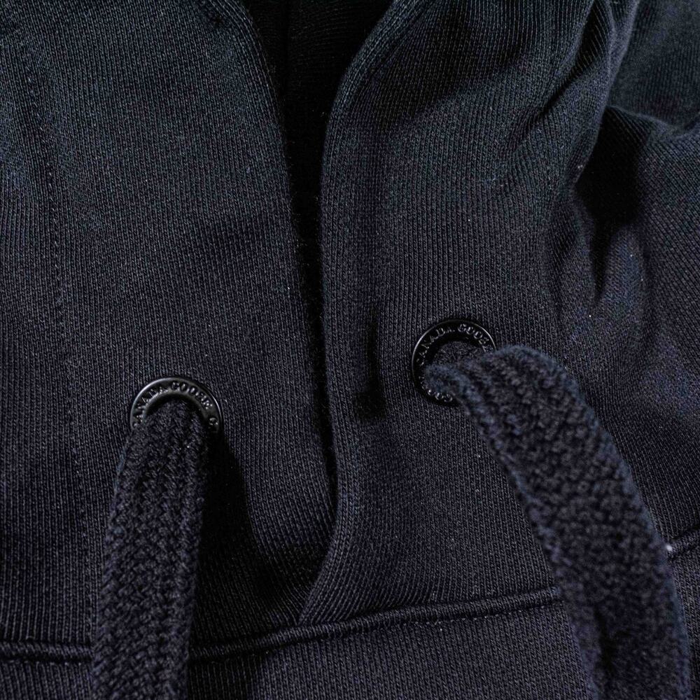 Canada Goose Huron Hoodie Black Medium Made In Italy Luxury Designer Pullover - Picture 12 of 16